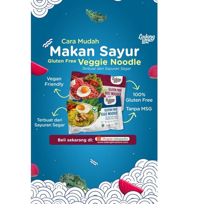 

Promo Ladang Lima - Veggie Noodle - Gluten Free - Mie Mocaf Sehat - 76gr