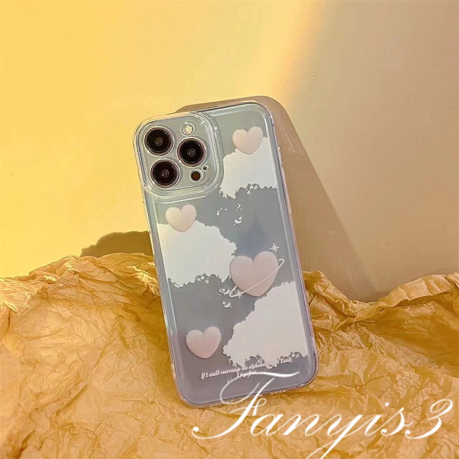 Realme C55 C35 C31 9 Pro+ C25Y C21Y C25 C25s C12 C21 C20 C20A C11 C17 7i C15 8 7 6 5 Pro 8i 5i 5s 6i Soft Case TPU Motif Awan Untuk