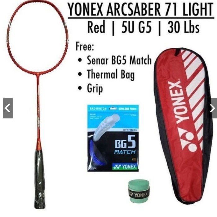Raket Raket Badminton Yonex Arcsaber 71 Light Rudi Hartono Original - Ringan