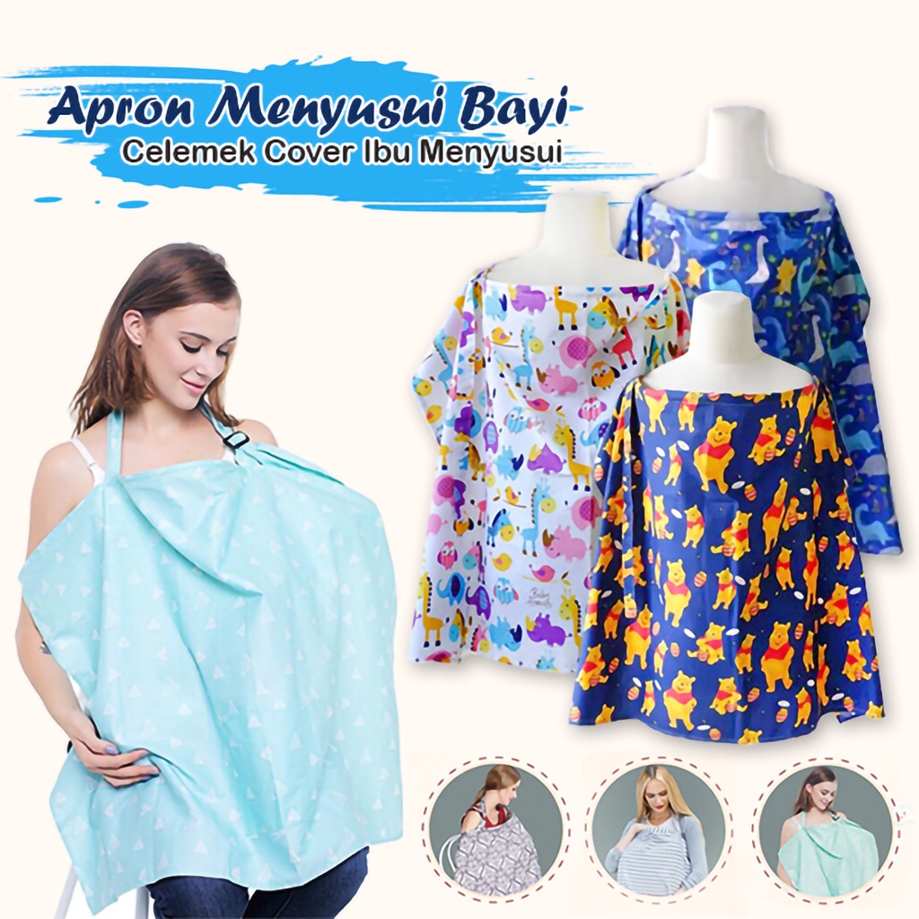 Paket 3in1 Bantal Menyusui Apron Menyusui dan Gendongan Cukin Karakter