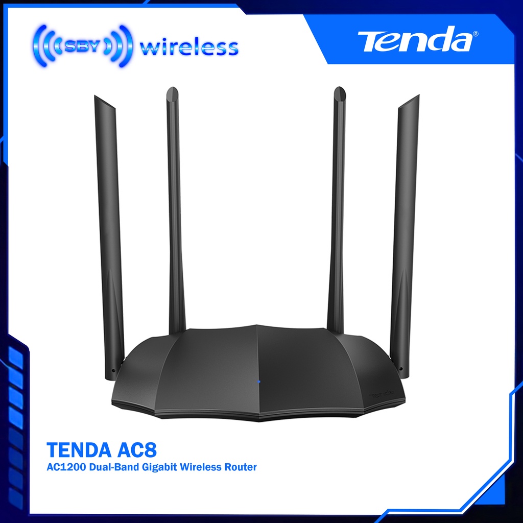 Tenda AC8 AC1200 Dual-Band Gigabit Wireless Router