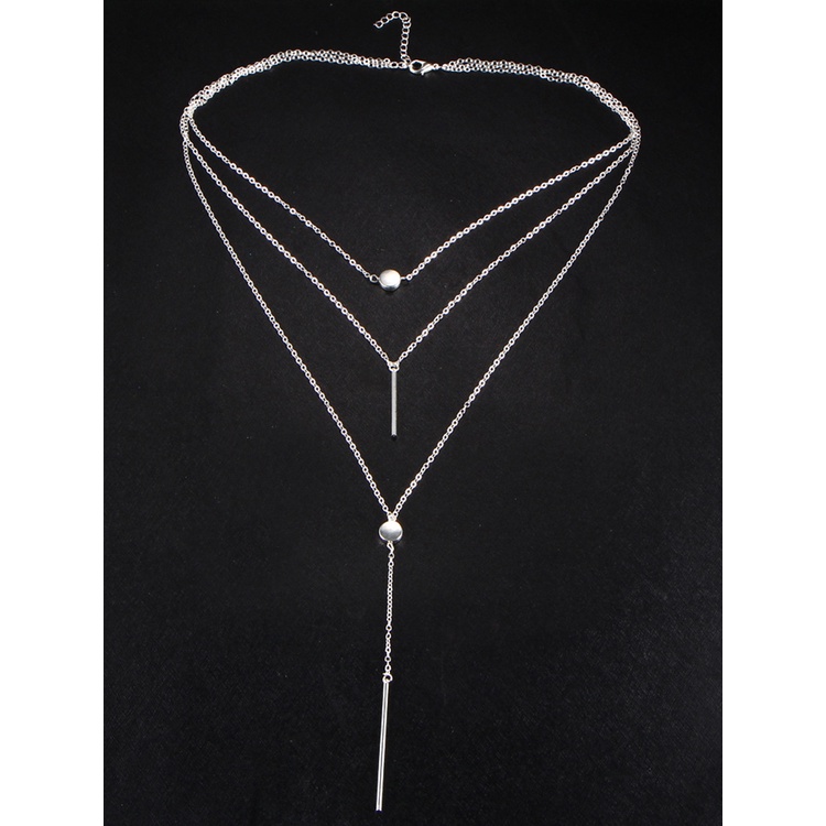Wanita Kalung Fashion Korea Fashion Multilayer Panjang Berpayet Vintage Necklace