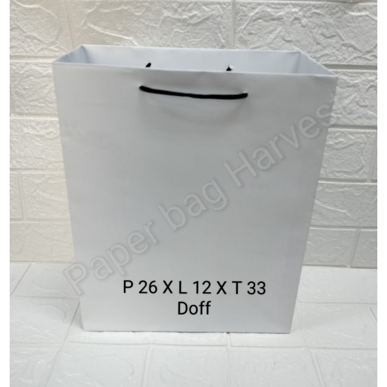 Jual Paper Bag Putih Besar Laminating Doff Shopee Indonesia