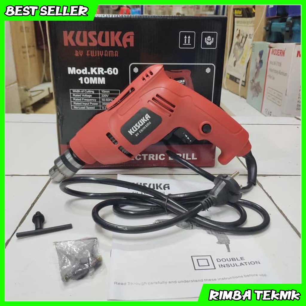 Mesin Bor Listrik KUSUKA By FUJIYAMA 10mm Electrik drill - Mesin Bor Kayu dan Besi