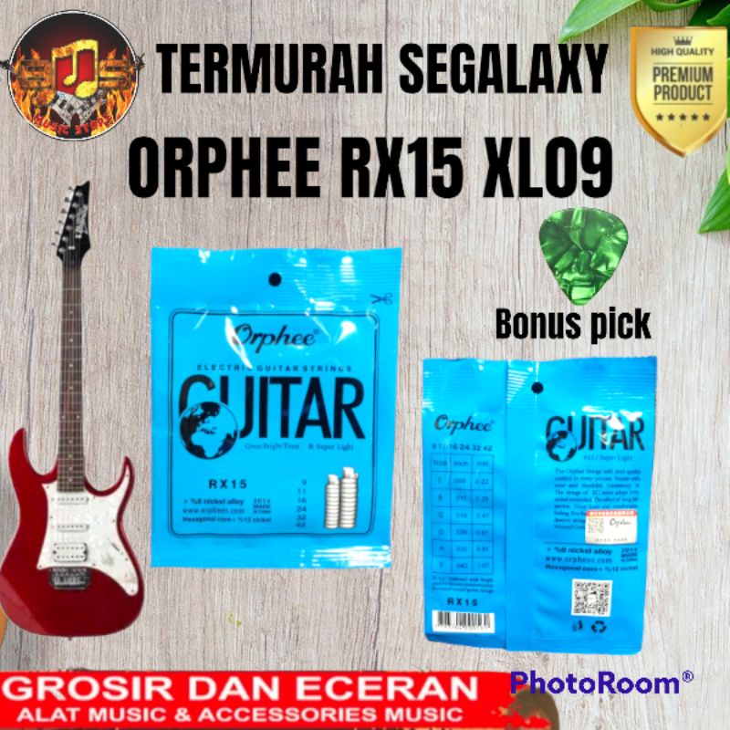 Senar Orphee rx15 senar orphee electric 09  bonus Pick Original