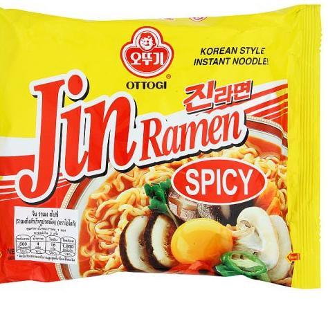 

Ottogi Jin Ramen Korea Hot Spicy - 120g