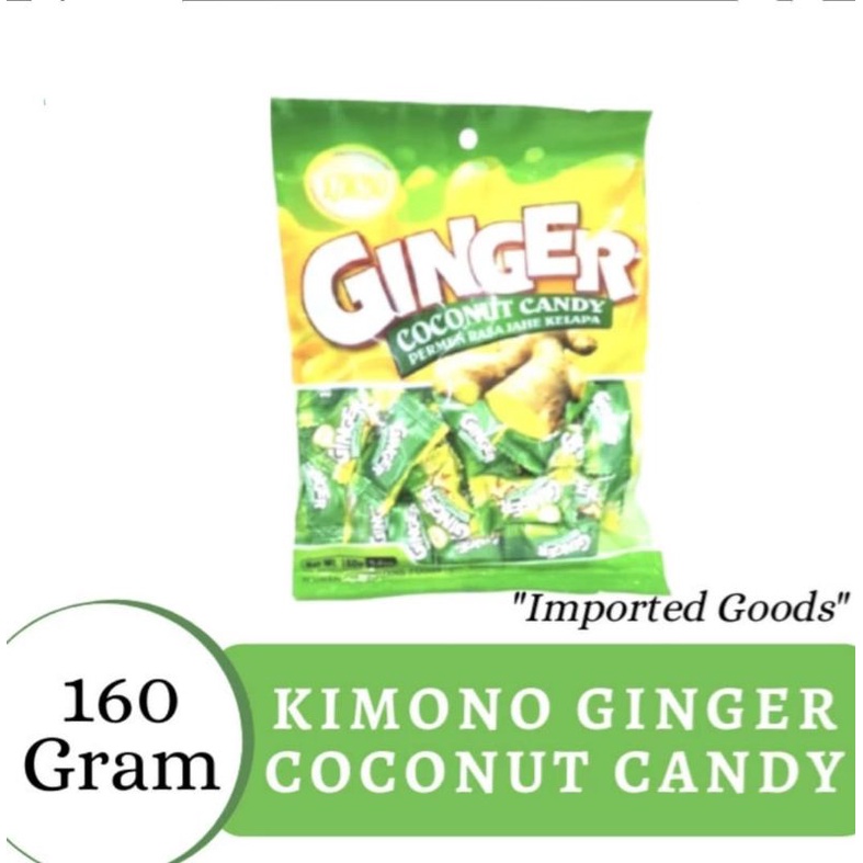 

PERMEN RASA JAHE KELAPA | GINGER COCONUT CANDY | KIMONO 180 gram