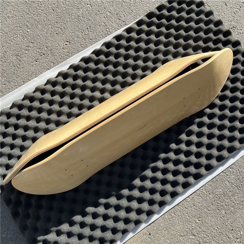 Papan Skateboard Goyang Ganda Permukaan Lampu DIY Papan Telanjang Permukaan Northeast Maple Action Board Profesional Papan Goyang Ganda Log Surface