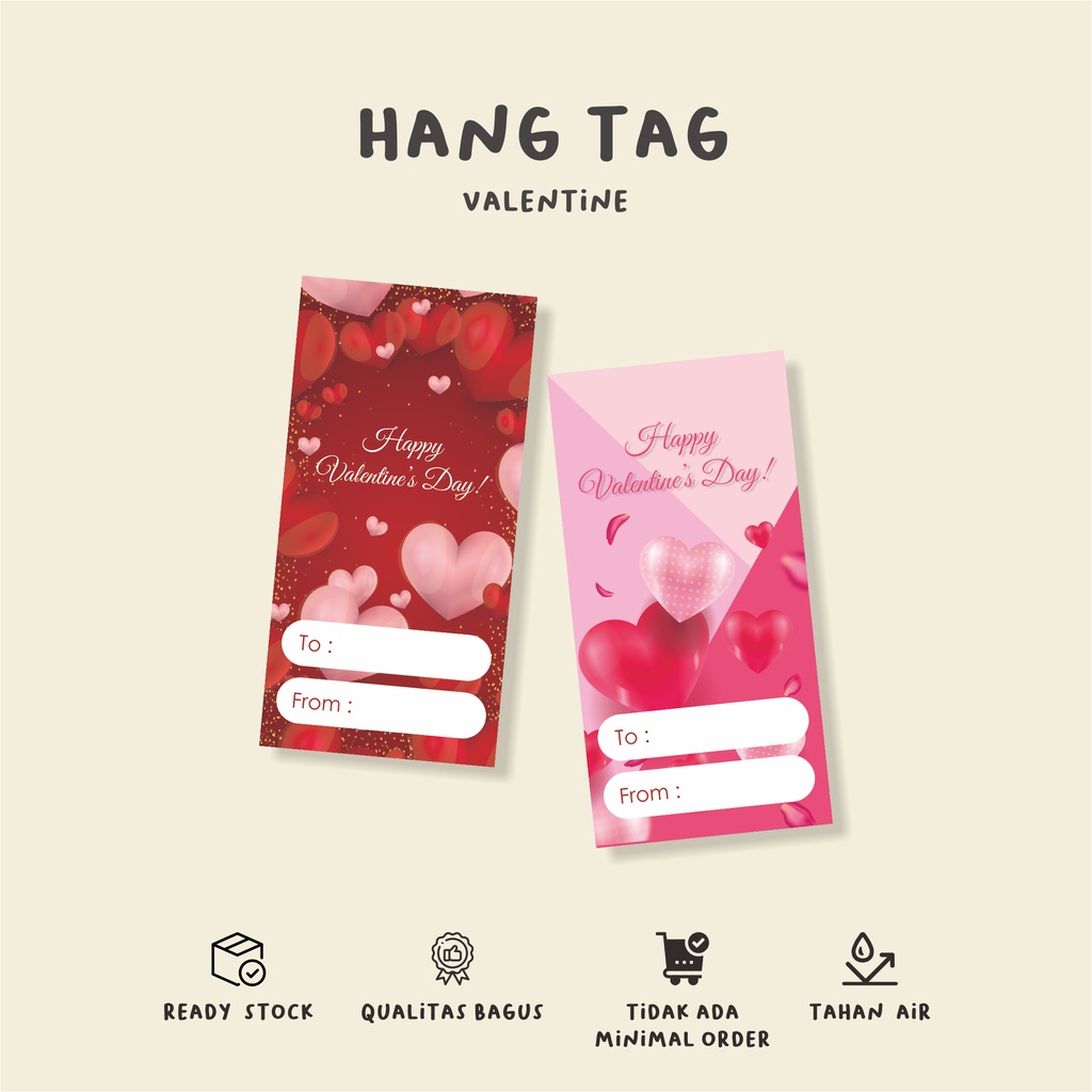 

( 25 pcs )VALENTINE/hang tag murah/label tag baju