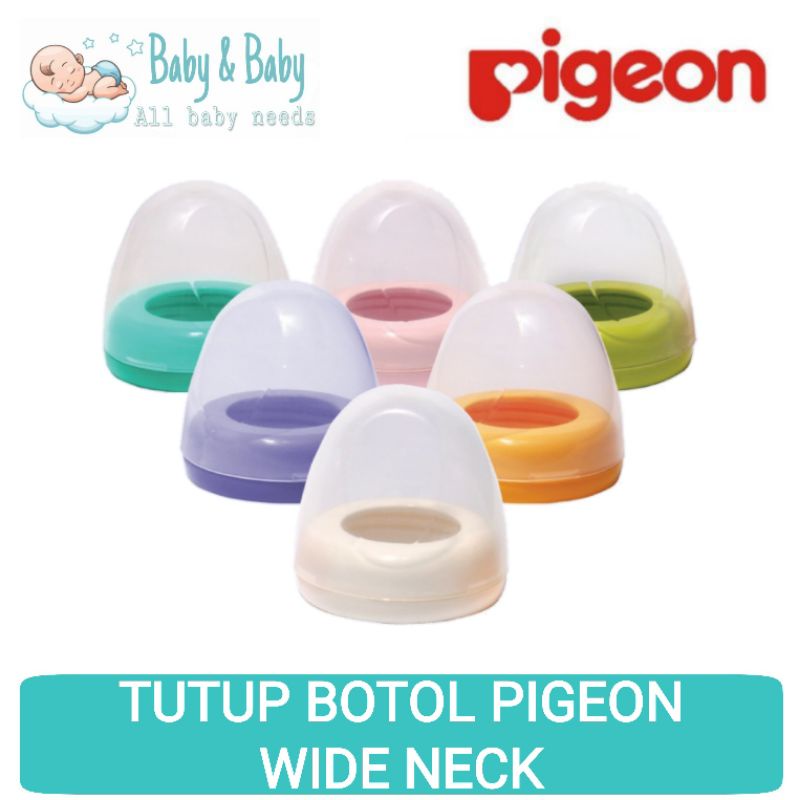 PIGEON Screw Cap + Nipple Cover Wide Neck | Ring dan Penutup Botol Dot Wide Neck | Tutup Botol Susu