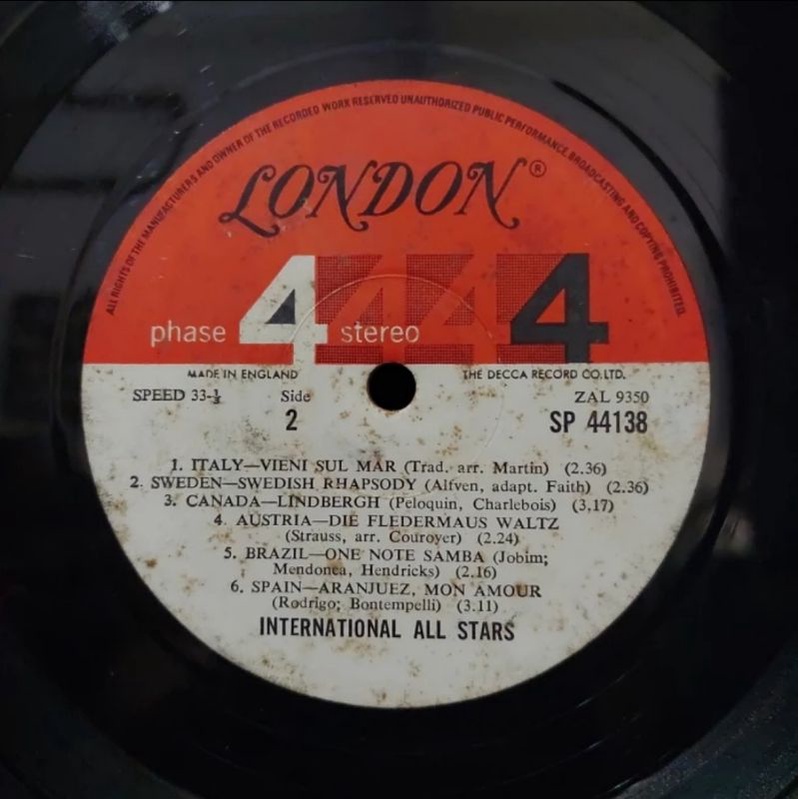 Vinyl Piringan Hitam 12 inch London-England