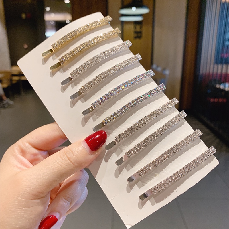 7set Dari Berlian Imitasi Sederhana Kata Klip Jepit Rambut Korea Super Flash Penuh Berlian Patah Jepit Rambut Ins Poni Klip Hiasan Kepala