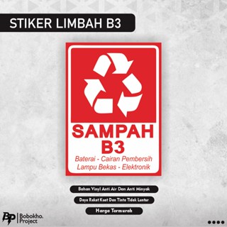 Jual Sign Sticker Limbah B3 / Sign Sticker Sampah B3 / Stiker Sampah B3 ...