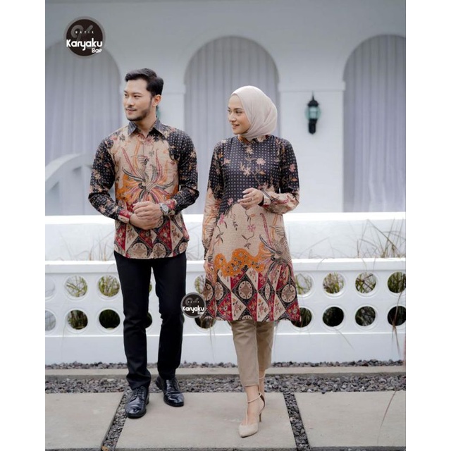 ATASAN BATIK COUPLE MODERN PREMIUM LAKSITA || ATASAN KERJA || S-M-XL-XXL-3L