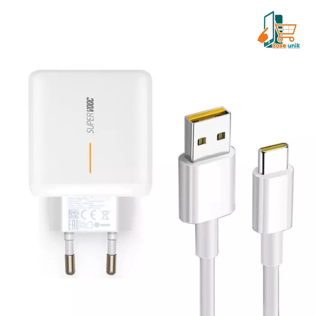 Charger Cashan tc Original  realme 65wat micro usb Fast Charging super vooc CS5083