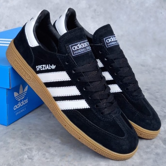 SEPATU ADIDAS SPEZIAL BLACK WHITE GUM PREMIUM MIRROR BNIB VIETNAM IMPORT PRIA SNEAKERS MURAH COWOK C