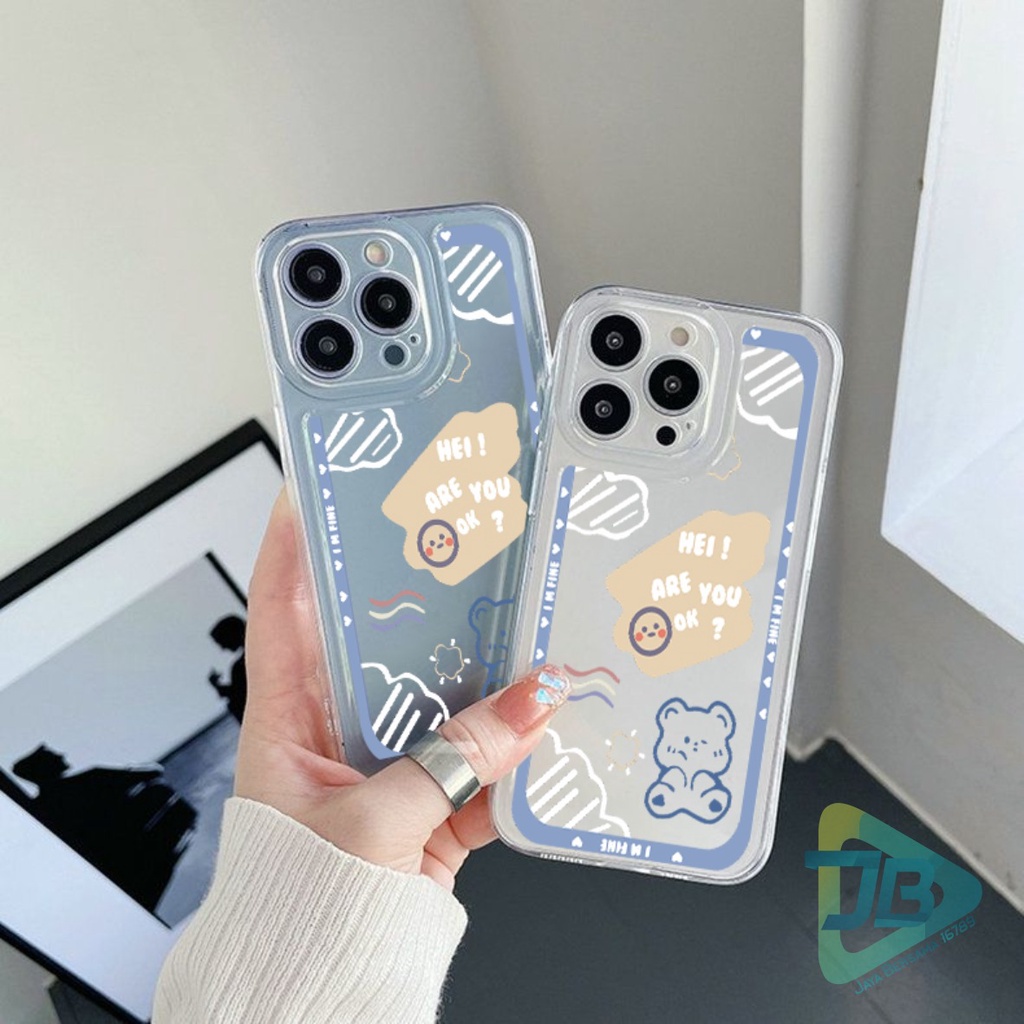 CUSTOM CASE SOFTCASE SILIKON CLEAR BENING ARE YOU OK CUSTOM CASE OPPO REALME VIVO XIAOMI SAMSUNG INFINIX IPHONE FOR ALL TYPE JB6256