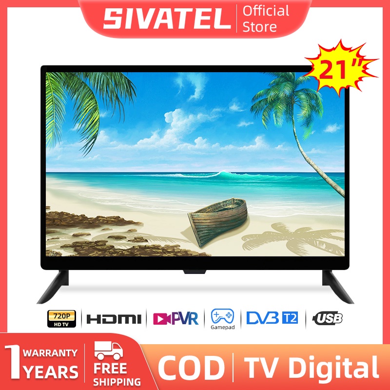 Sivatel TV LED 21 inch Televisi Digital HD  Ready Televisi Murah layar komputer Gaming Monitor TV/CC
