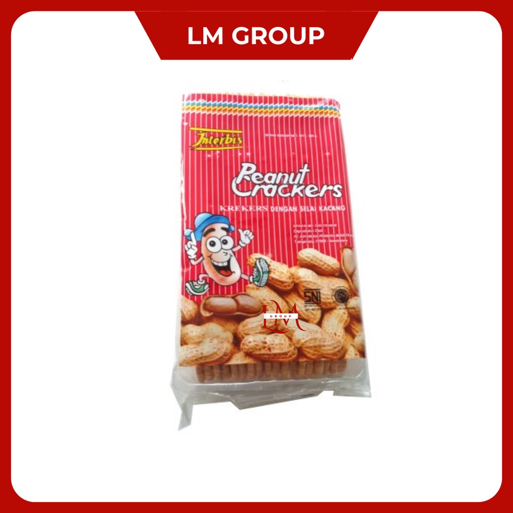 

Interbis Tray Biskuit Peanut Crackers/Coklat Pack @268gr/Renceng @17gr