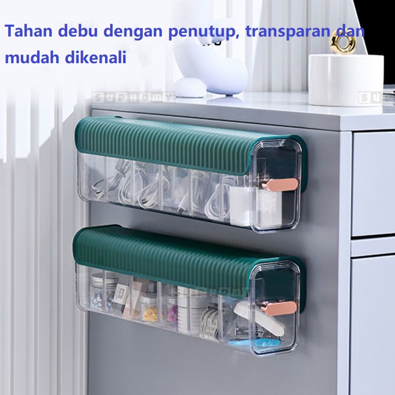 Kotak Penyimpanan Serbaguna Sliding Cabinet Wall Storage Socks Underwear Drawer Organizer tempat kaos kaki