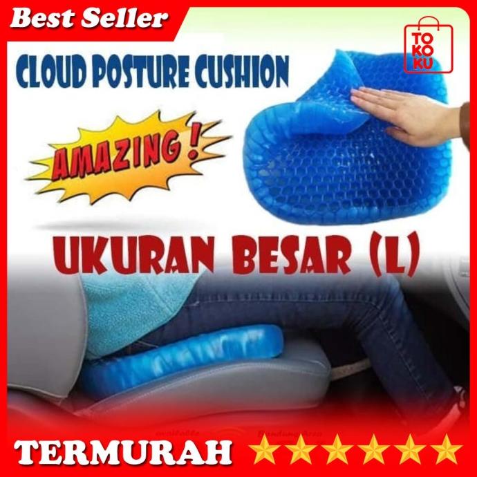 Promo ORIGINAL Bantalan Alas Duduk Silikon Gel Posture ventilasi Egg Sitter