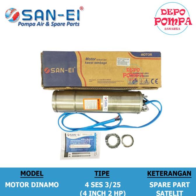 Motor Dinamo Pompa Air Satelit San Ei 4 Inch 2 Hp