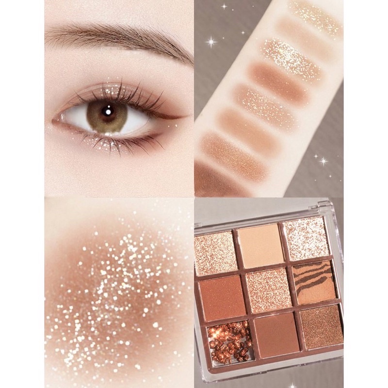 GRATIS ONGKIR LENGKAP 12 MACAM VARIAN {instant COD Medan Termurah}Eyeshadow DIKALU COCO VENUS Korean Eyeshadow Palette Murah Palet 9 Warna Waterproof Glitter Matte