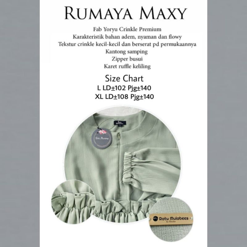Gamis maxy rumaya ori ratu