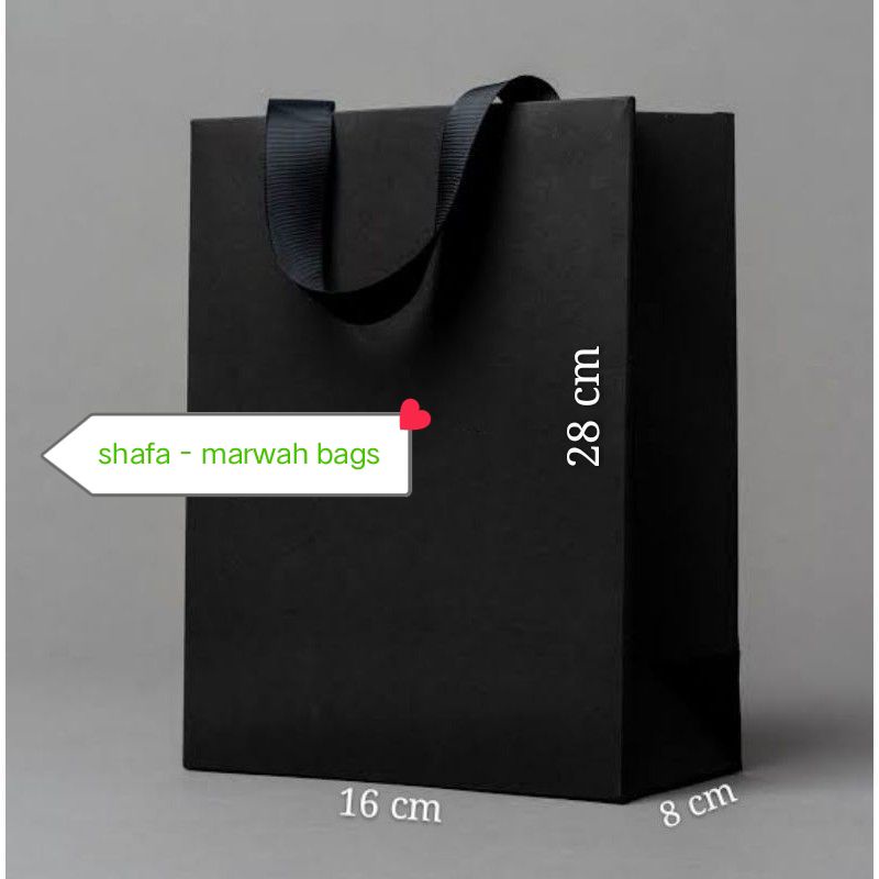 

Real pict LIMITED EDITION PAPERBAG SUPER BLACK 16 X 8 X 28 cm.. || shopee Indonesia ||