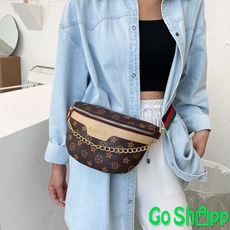 WaistBag Import Kulit Motif Premium - Waist Bag Wanita Fashion Korea - Tas Pinggang Wanita [WB08] "S