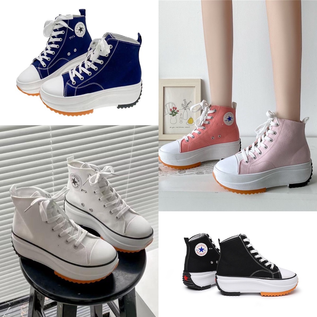 [GROSIR][COD] SEVEN_DAY SEPATU SNEAKERS WANITA KOREA IMPORT CASUAL KANVAS SHOES FQ-88 PUTIH