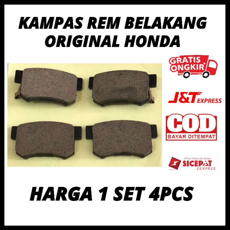 Kampas Rem Belakang Crv 2013 2014 2015 2016, Crv Gen 4