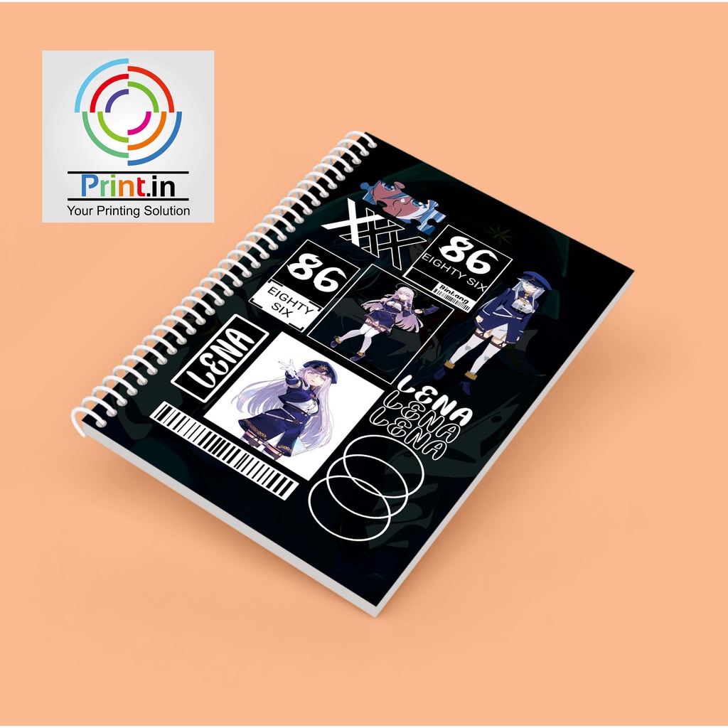 Notebook Spiral Anime 86 Eighty Six Hardcover dan Softcover