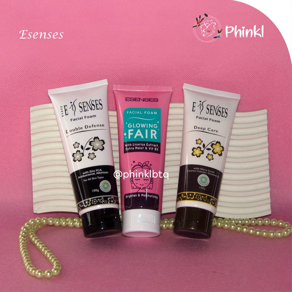 `ღ´ PHINKL `ღ´  [ESENSES] ESENSES facial wash foam cuci muka sabun glowing skincare