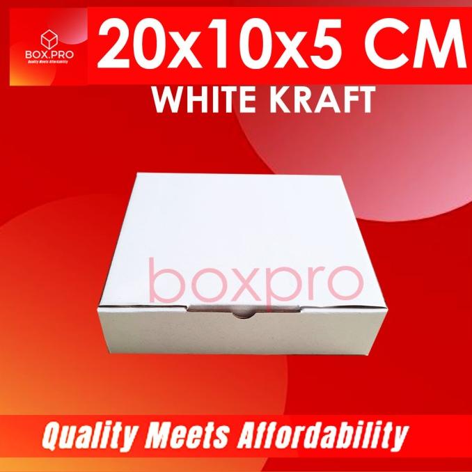 

Kardus PUTIH Dus uk 20x10x5 cm Die Cut Box Kotak Packing Aksesoris