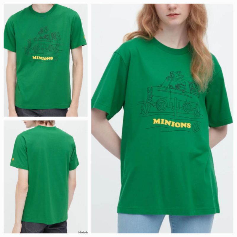 UNIQLO KAOS UT MINIONS 55 GREEN BARU ASLI ORIGINAL