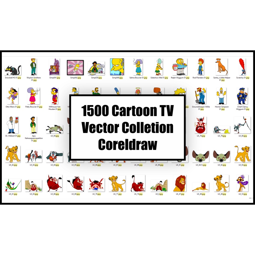 1500 Cartoon TV Vector Colletion Coreldraw