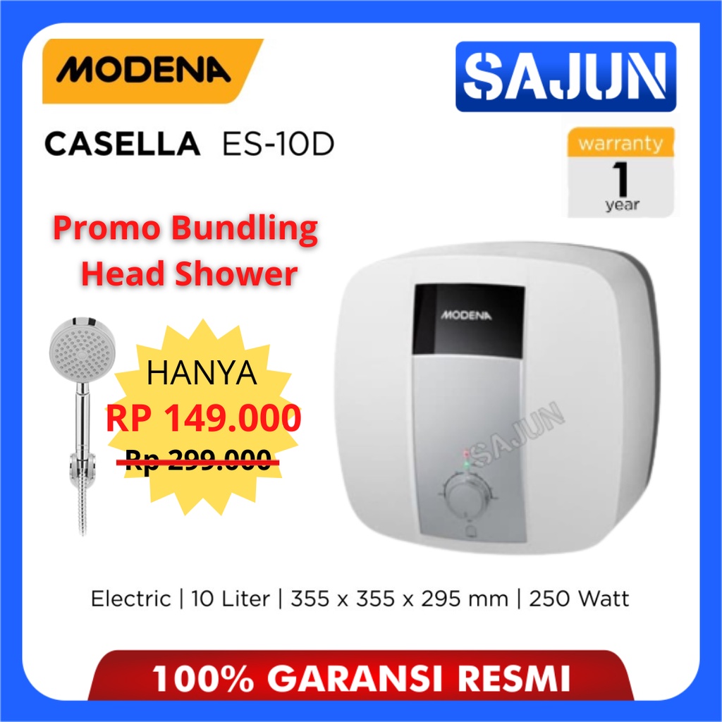 Modena Electric Water Heater 10 Lt CASELLA ES 10D Pemanas AIr ES10D