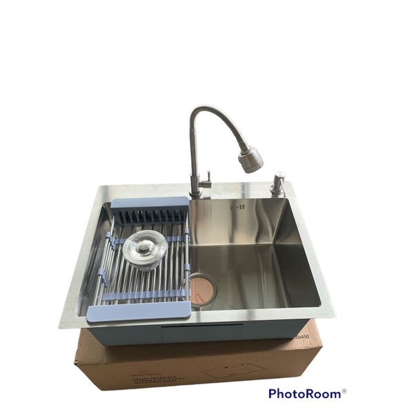 Paket Lengkap Bak Cuci piring GOLDEN HAND 6045 by Onan Stainless Tirisan Tarik Kitchen sink