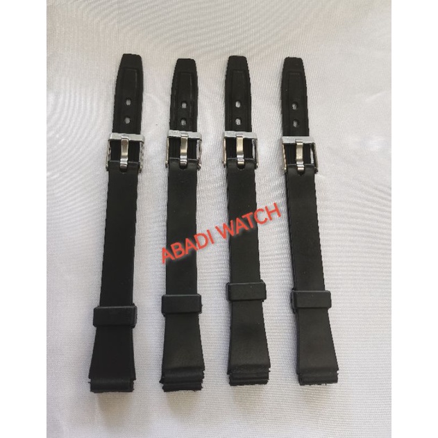 Strap tali jam tangan Q&amp;Q UK 12mm strap tali Q&amp;Q UK 12mm  gesper bertulis Q&amp;Q