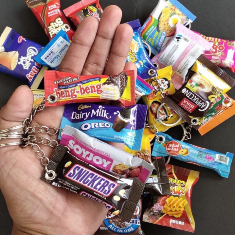 GANTUNGAN KUNCI (GANCI) SNACK MAKKANAN MINUMMAN - BEPINK JURAGAN