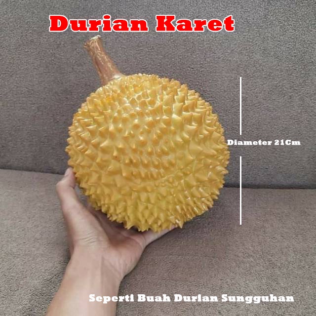 MAINAN DURIAN KARET MIRIP ASLINYA