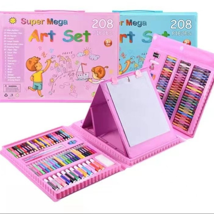 SUPER MEGA ART SET 208 PCS KRAYON