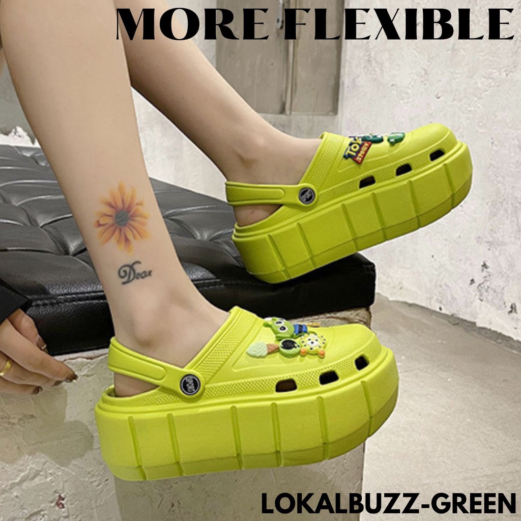 SANDAL RUMAH BAIM WANITA NYAMAN BANGET DIPAKAI IMPORT BAHAN RUBBER LOKALBUZZ