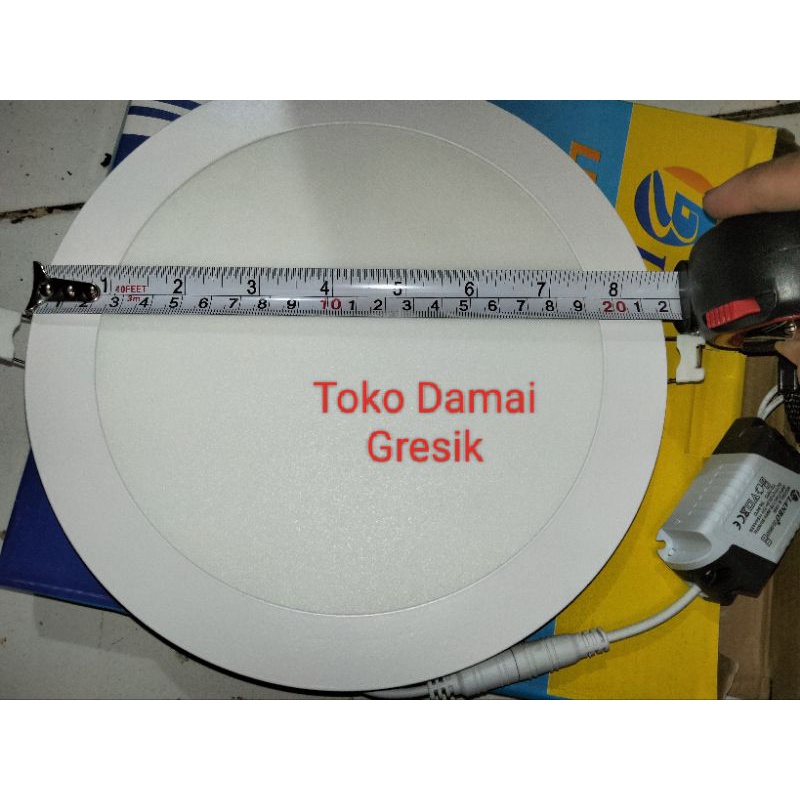 Lanbo lampu downlight led panel inbow 18w Bulat - Putih