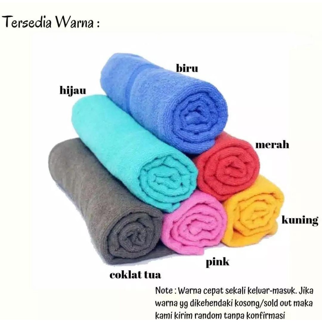 HANDUK HOTEL HANDUK MANDI DEWASA MUTIA JUMBO WARNA 70X140