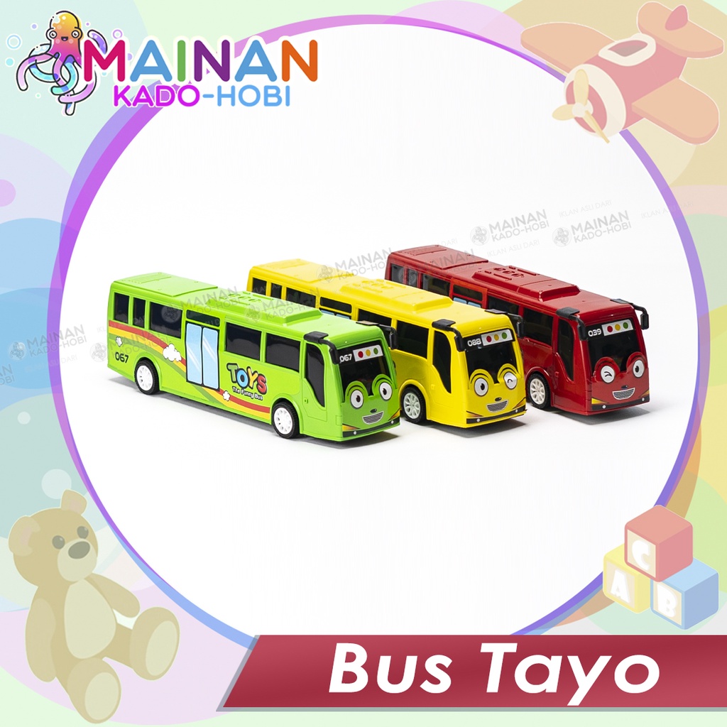 MAINAN ANAK DIECAST CAR MINIATUR MOBIL LITTLE BUS TAYO