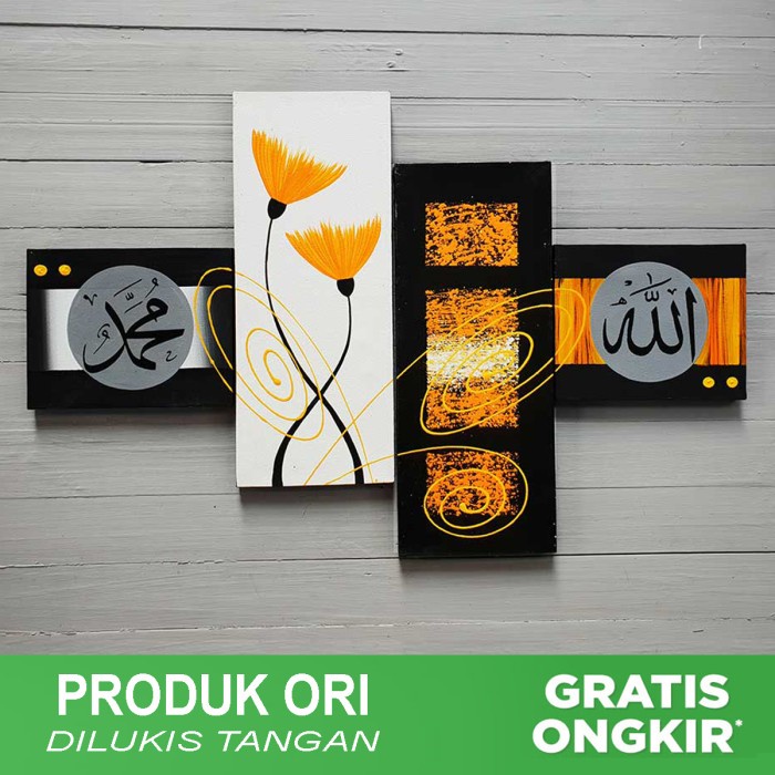 

Lukisan Kaligrafi - Lukisan Kaligrafi - Bunga Orange Abstrak - Xlxcdriyoni