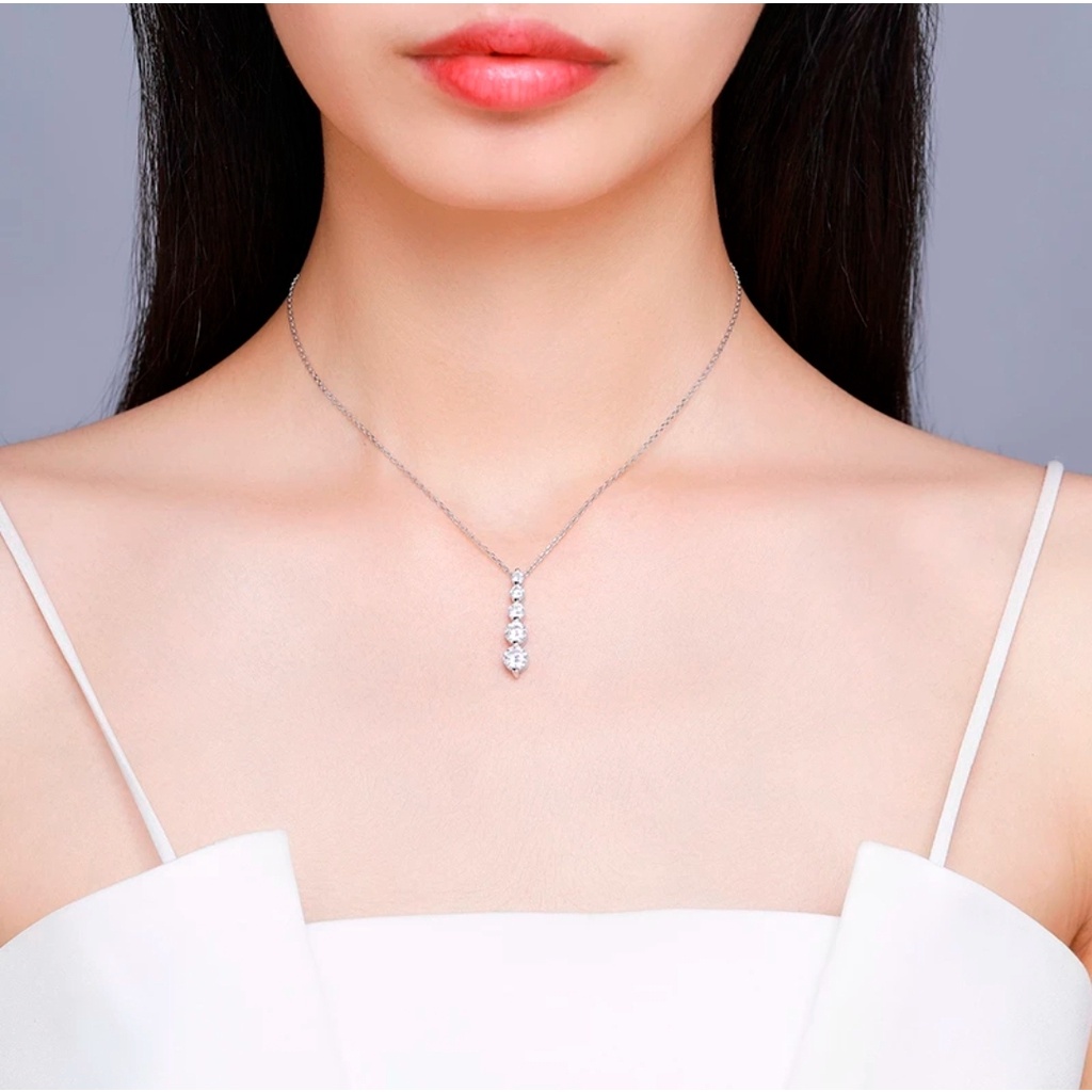 Kalung Nuri Waterdrop Zirkon Artifisial