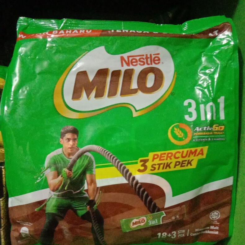 

[BAYAR DITEMPAT] MILO 3 IN 1 MALAYSIA SACHET ( ISI 21 SASET) / MILO STIK MALAYSIA / milo 3 in 1 malaysia